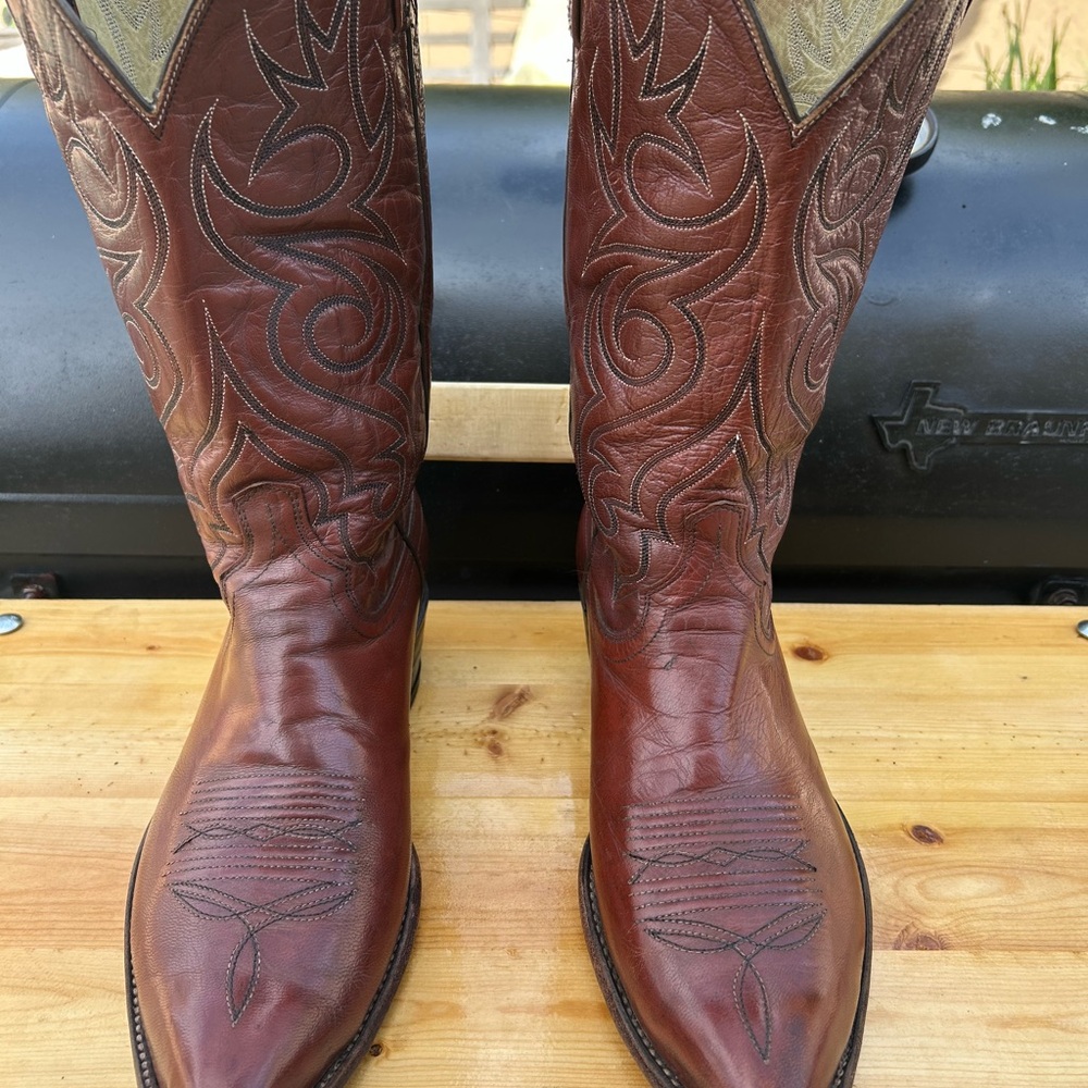Dan Post Rich Brown Western Boots